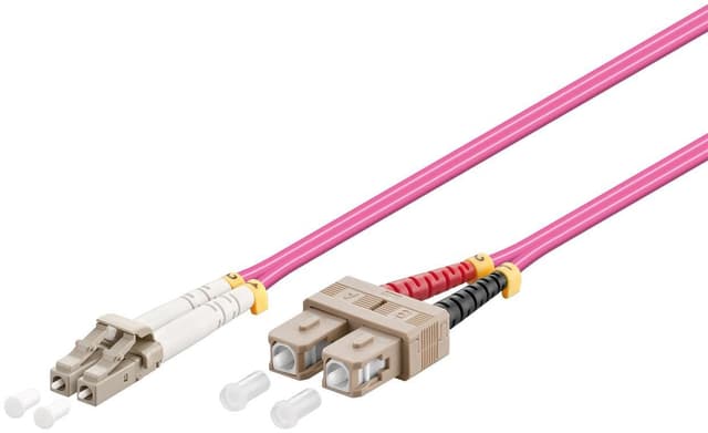 Goobay Fiberoptisk kabel, Multimode (OM4) Violett
