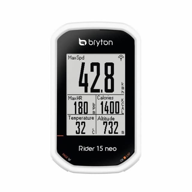 Silikon skal Bryton Rider 15 Neo E - Vit