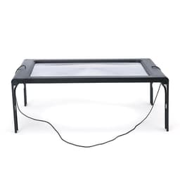 Desktop forstørrelsesglass LED USB 2.5X Svart