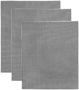 Grillmatte netting ikke-klebrig Sort 3-pakning
