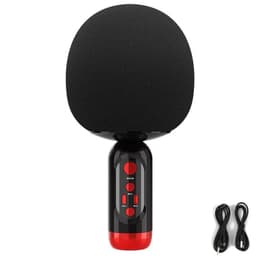 Trådløs Bluetooth karaoke mikrofon Svart