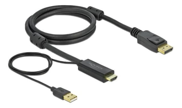 Delock HDMI to DisplayPort cable 4K 30 Hz 1 m