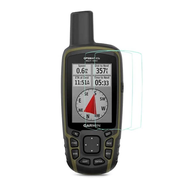 2-Pak Herdet glass skjermbeskytter Garmin GPSMAP 65s