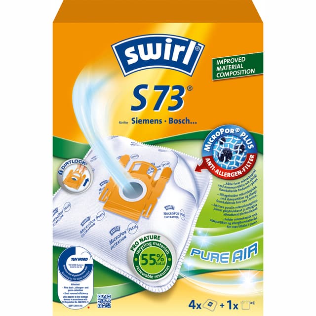 Støvsugerposer S73 4 STK (BEMÆRK 3 STK DFP)