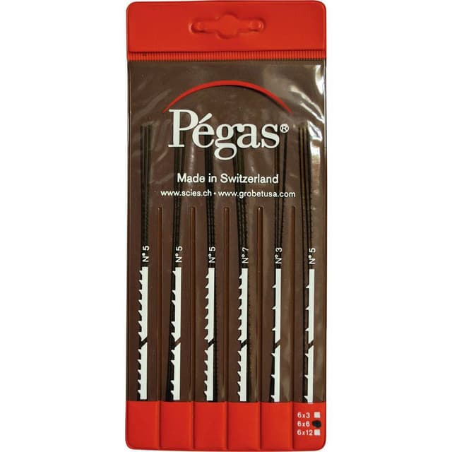 Pegas PS906x6DI 1 Set Løvsavsblade-sæt 6 dele.