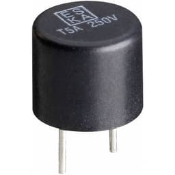 ESKA 887025 Mikrosikring med radial tråd rund 6.3 A 250 V Træg -T- 1 stk