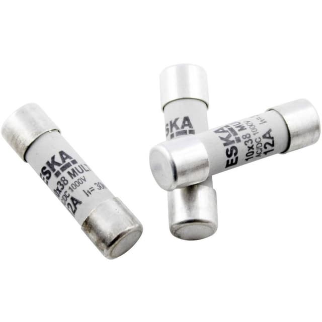 ESKA 1038614 Finsikring (Ø x L) 10.3 mm x 38 mm 0.5 A 500 V Hurtig -F- Indhold 1 stk