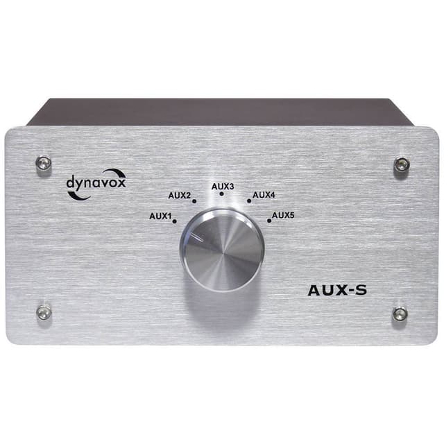 Dynavox AUX-S RCA audio switch Metallhölje