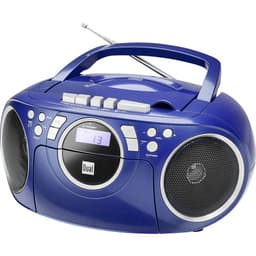 Dual P 70 CD-radio FM AUX, CD, Kassett Blå
