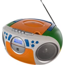 Dual P 70 CD-radio FM AUX, CD, Kassett Flerfärgad