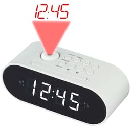 Denver Klockradio med projektion Vit