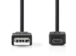 USB 2.0 -Kaapeli | A, Uros - Micro-B, Uros | 2,0 m | Musta