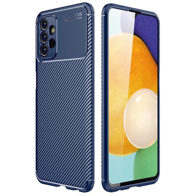 SKALO Samsung A13 4G Carbon Fiber TPU cover - Blå