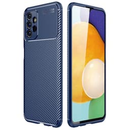 SKALO Samsung A13 4G Carbon Fiber TPU-skal - Blå
