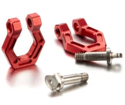 TFL Alu. blæseøje hex rød - 2x for 1:10 crawler