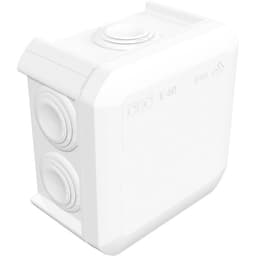 OBO Bettermann T40 Forgreningskasse (L x B x H) 90 x 90 x 52 mm Klar hvid (RAL 9010) IP55 1 stk