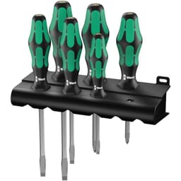 Verkstad Skruvmejsel set 6 delar Wera 334 SK/6 Spår,