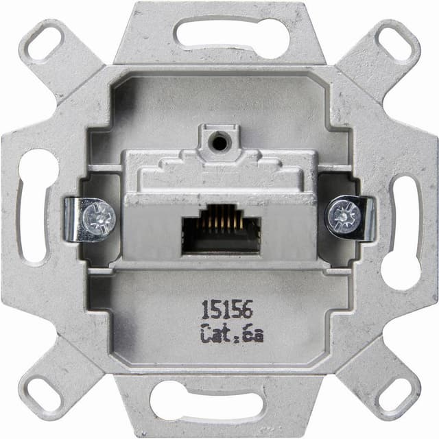 Kopp 1 st Insats Nätverksuttag, Modularuttag Aluminium