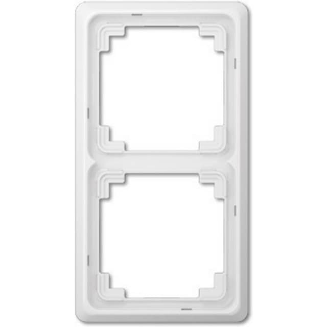 Jung 2x Täckram Skydd Alpinvit CDP582WW