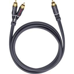 Oehlbach 23703 Phono Audio Y-kabel [2x Cinch-stik - 1x
