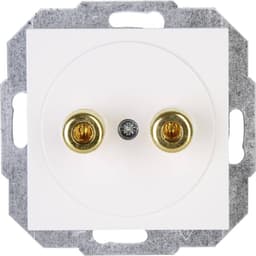 Kopp 1 st Insats Högtalaruttag HK 07 Renvit (RAL 9010)