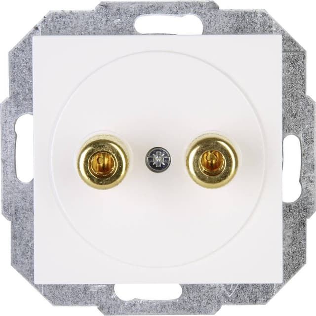 Kopp 1 st Insats Högtalaruttag HK 07 Renvit (RAL 9010)