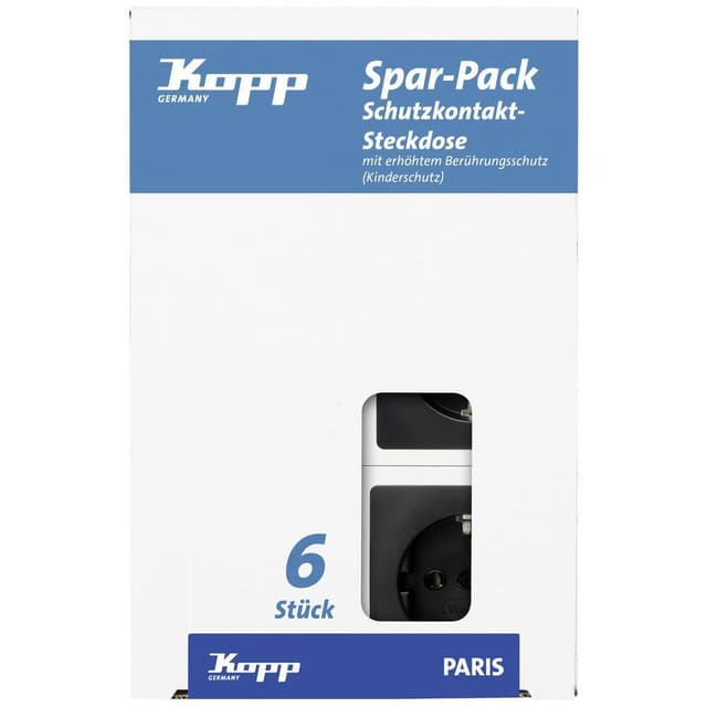 Kopp Insats Kontaktskydd Paris Svart (matt) 920750014