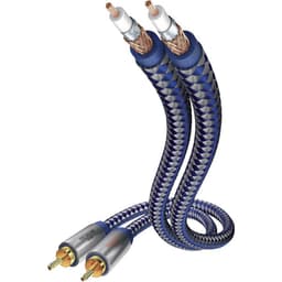 Inakustik RCA Audio Anslutningskabel [2x RCA-hane - 2x