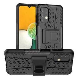 Iskunkestävä Takakansi telineellä mallille Samsung Galaxy A13 4G Musta