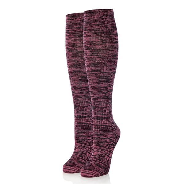 Nuddy støttesokker str 36-40 - Cerise Melange