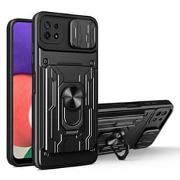 Skal med kameraskydd och dolt kortfack för Samsung Galaxy A22 5G