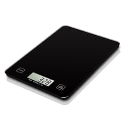 Digital køkkenvægt hærdet glas 5 kg Sort