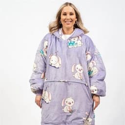 Filt hoodie Oversized - Kanin og Skilpadde
