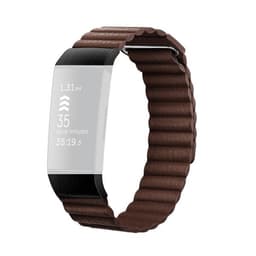 Brun rem i læder til Fitbit Charge 3/4 - small