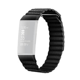 Sort rem i læder til Fitbit Charge 3/4 - small