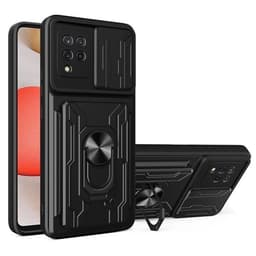Cover med kamerabeskyttelse og skjult kortrum til Samsung Galaxy A42 5G