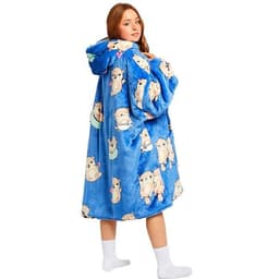 Tæppe-hoodie Oversized - Hamster