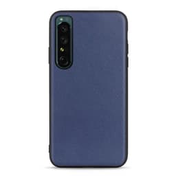 Läder skal Sony Xperia 1 IV - Blå