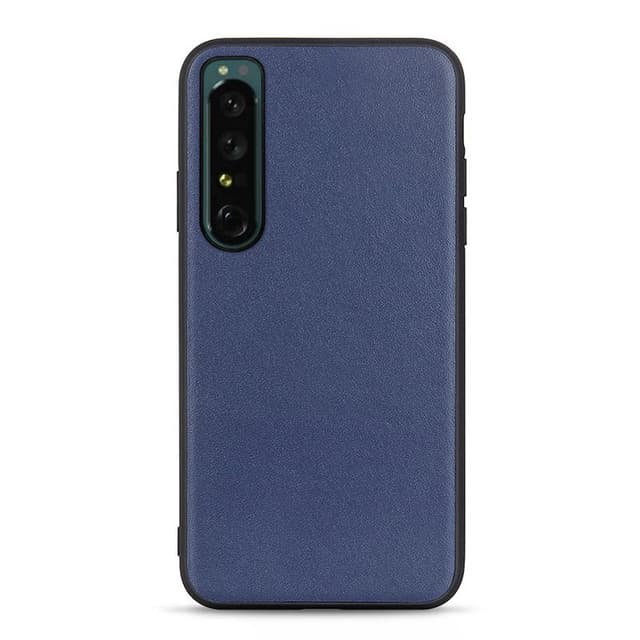 Läder skal Sony Xperia 1 IV - Blå