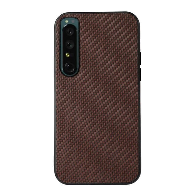 Kulfiber cover Sony Xperia 1 IV - Brun