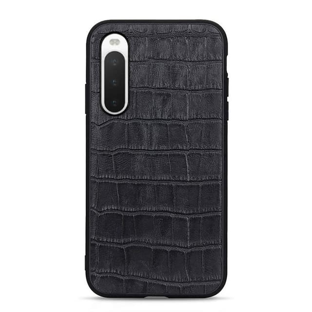 Krokodille læder cover Sony Xperia 10 IV - Sort