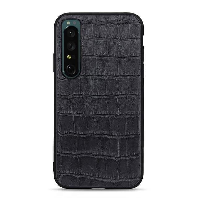Krokotiilinahkainen kuori Sony Xperia 1 IV - Musta
