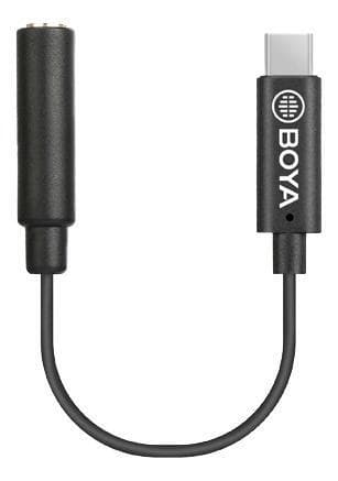 BOYA 3.5mm Female TRS to Male TYPE-C adapter cable