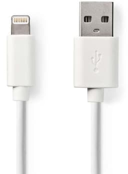 Synkronointi- ja Latauskaapeli | Apple Lightning, 8-nastainen Uros - USB-A, Uros