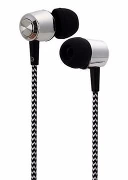 Hörlurar In-Ear med tygkabel, Svart