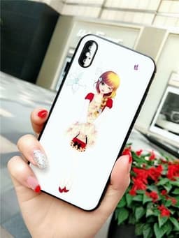 Best Quality - Tempered glass rear cover, TPU frame iPhone 8, Lilja