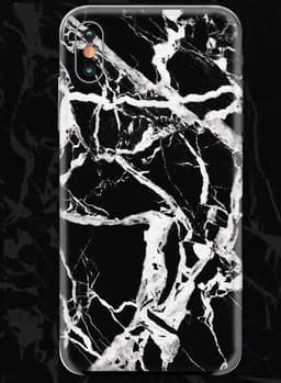 Skin för Iphone 7/8 Marmor - Svart