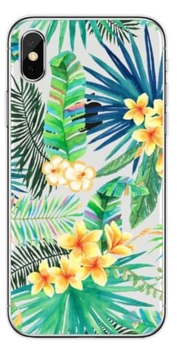 TPU Regnskogsskal till iPhone 6/7/8/SE, Blommor