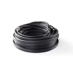 CCTV-kabel BNC / likestrøm | RG59 | 10 m | forhåndsmonterte kontakter