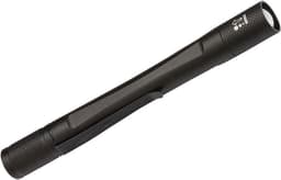 brennenstuhl Lommelykt LED LuxPremium / hendig lommelykt med batterier og lyssterk CREE-LED (100lm, opptil 5 timers brenntid, støv- og sprutsikker IP54) svart